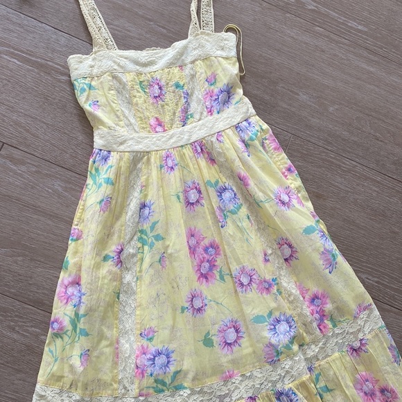 Love Shack Fancy Ayala Dress, bright Azalea, NWT, Size 00, - Picture 3 of 8